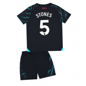 Manchester City John Stones #5 Dětské Alternativní dres komplet 2023-24 Krátký Rukáv (+ trenýrky)